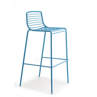 Scab Summer stool seat h. 75 cm cm by Roberto Semprini Scab Light blue VZ - Buy now on ShopDecor - Discover the best products by SCAB design