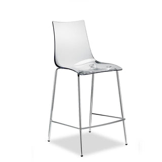 Scab Zebra Antishock stool seat h. 65 cm by Luisa Battaglia Scab Transparent 100 - Buy now on ShopDecor - Discover the best products by SCAB design