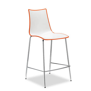 Scab Zebra Two-Coloured stool h. 65 cm by Luisa Battaglia Scab Orange 30 - Buy now on ShopDecor - Discover the best products by SCAB design