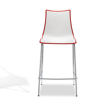 Scab Zebra Two-Coloured stool h. 65 cm by Luisa Battaglia Scab Red 40 - Buy now on ShopDecor - Discover the best products by SCAB design