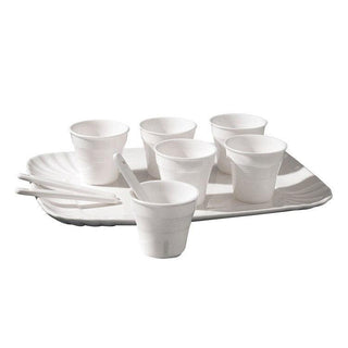 Seletti Estetico Quotidiano coffee set: 6 cups, 6 spoons, 1 tray - Buy now on ShopDecor - Discover the best products by SELETTI design