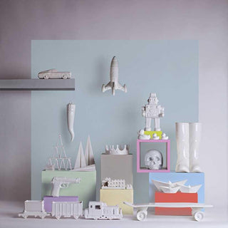 Seletti Memorabilia My boat set 3 boats with porcelain decoration - Buy now on ShopDecor - Discover the best products by SELETTI design