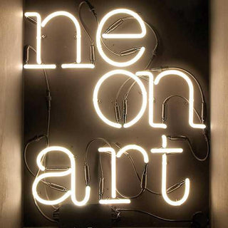Seletti Neon Art E wall light letter white Buy now on Shopdecor