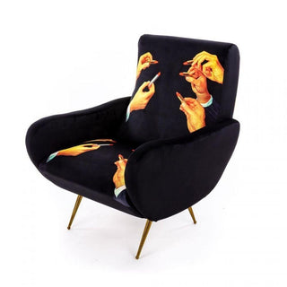 Seletti Toiletpaper Armchair Lipsticks Black - Buy now on ShopDecor - Discover the best products by TOILETPAPER HOME design
