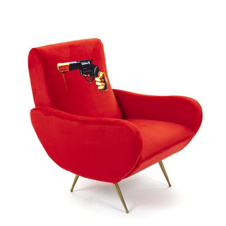 Seletti Toiletpaper Armchair Revolver - Buy now on ShopDecor - Discover the best products by TOILETPAPER HOME design