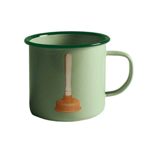Seletti Toiletpaper mug green plunger - Buy now on ShopDecor - Discover the best products by TOILETPAPER HOME design