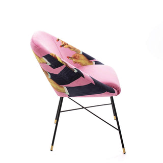 Seletti Toiletpaper Padded Chair Pink Lipsticks - Buy now on ShopDecor - Discover the best products by TOILETPAPER HOME design