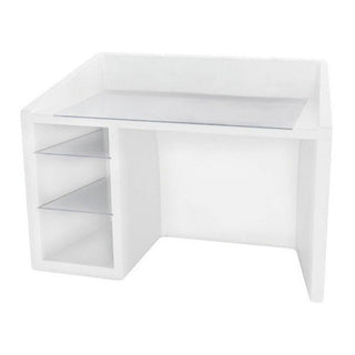 Slide Kanal Writing Desk Polyethylene by Bruno Houssin Slide Milky white FT - Buy now on ShopDecor - Discover the best products by SLIDE design