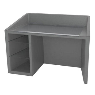 Slide Kanal Writing Desk Polyethylene by Bruno Houssin Slide Elephant grey FG - Buy now on ShopDecor - Discover the best products by SLIDE design