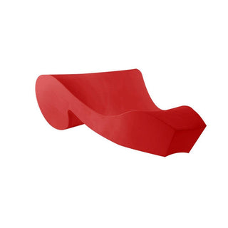 Slide Rococo' Chaise Longue Polyethylene by Gianni Arnaudo Flame red - Buy now on ShopDecor - Discover the best products by SLIDE design