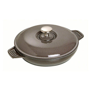 Staub Baking Dish Round with service lid 20 cm Staub Graphite grey - Buy now on ShopDecor - Discover the best products by STAUB design