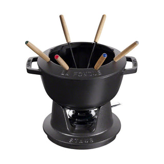 Staub Fondue Set Gourmet TND diam.20 cm Black - Buy now on ShopDecor - Discover the best products by STAUB design