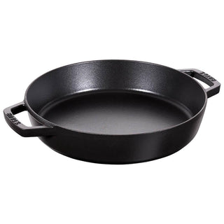 Staub Large Round Skillet cast iron diam.34 cm Black - Buy now on ShopDecor - Discover the best products by STAUB design