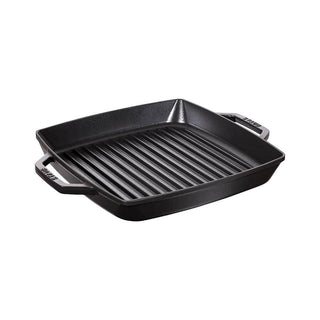 Staub Medium Double Handle Grill Square medium pan 28 cm Black - Buy now on ShopDecor - Discover the best products by STAUB design