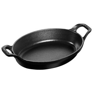 Staub Oval baking dish cast iron 21 cm Black - Buy now on ShopDecor - Discover the best products by STAUB design