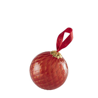 Venini Santa 199.05 small decorative ball red with gold leaf diam. 10 cm. - Buy now on ShopDecor - Discover the best products by VENINI design